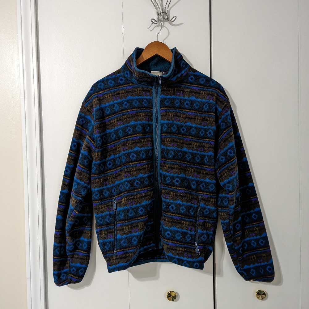 Vintage L.L. Bean Zip Up Fleece Size L (Estimate)